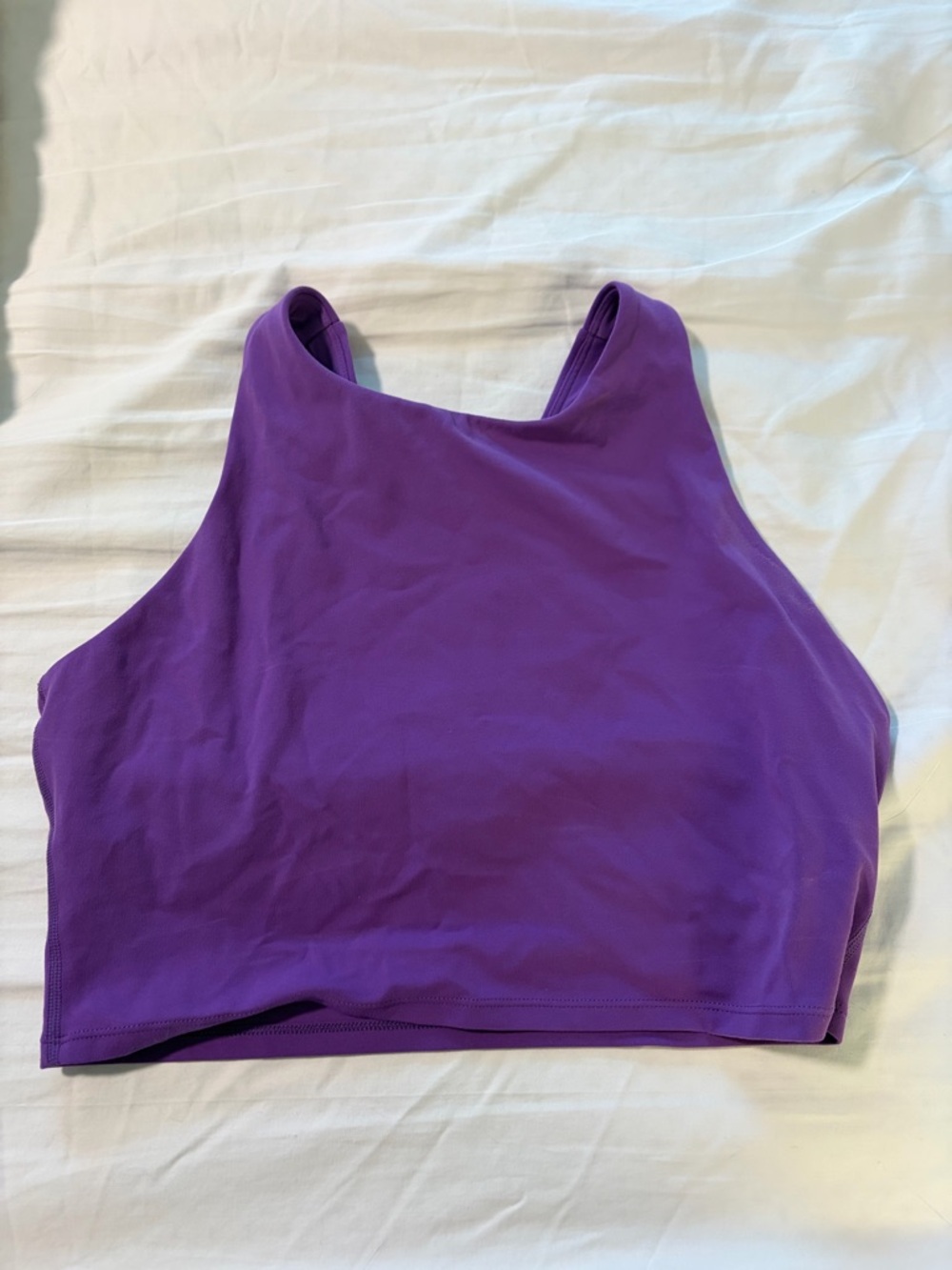 CRZ Yoga Butterluxe High Neck Crop tank Purple
